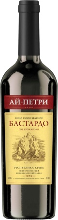 Вино сухое красное Бастардо серия Ай-Петри 0,75 л. 12%