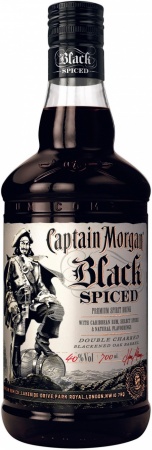 Напиток спиртной на основе невыдержанного рома Капитан Морган Черный Пряный 0,7 л. 40%