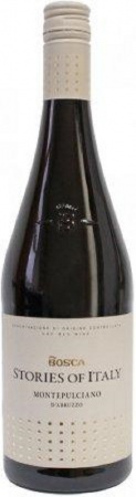 Вино сортовое выдержанное красное сухое "Истории Италии Монтепульчано д'Абруццо" 0,75 л. 13%