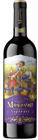 Вино ординарное Саперави Мосавали красное п/сл. 0,75 л. 11%