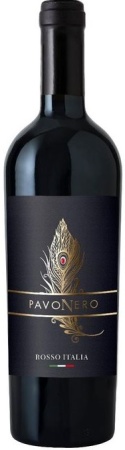 Вино ординарное ПавоНеро Россо сухое красное 0,75 л. 14%