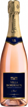 Вино игристое Вилла Бордо Креман де Бордо розовое брют 0,75 л. 12,5%