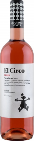 Вино сортовое ординарное с указанием серии Эль Цирко, «Гарнача» сухое розовое 0,75 л. 13%