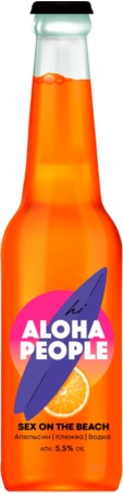 Напиток слабоалкогольный газированный Хай Алоха Пипл Секс на Пляже ст/б 0,33 л. 5,5%