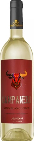 Вино ординарное «КАМПАНЕРО» полусладкое белое 0,75 л. 11%