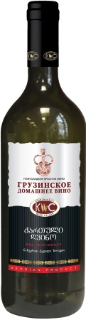 Вино ординарное Грузинское Домашнее вино п/сл красное  1 л. 10,5-12,5%