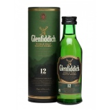 Виски шотландский односолодовый Гленфиддик 12 лет выдержки в инд.под.тубе 0,05 л. 40%