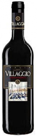 Вино столовое Вилладжио кр.сух. 0,75 л. 11%