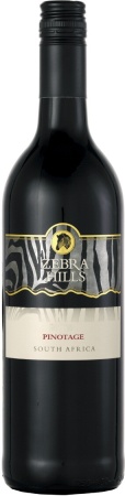 Вино сортовое ординарное Зебра Хиллс Пинотаж сух. кр. 0,75 л. 7,5-14%