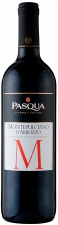 Вино защищенного наименования места происхождения Паскуа Монтепульчано Д'Абруццо кр.п/сух. категории DOC, регион происх. Абруццо 0,75 л. 12,5%