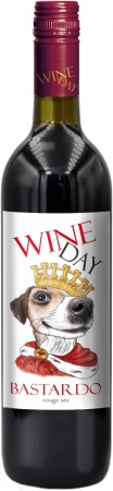 Вино сортовое ординарное Бастардо сухое красное серия WineDay 0,75 л. 12%