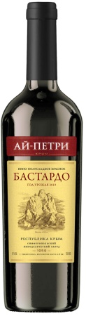 Вино полусладкое красное Бастардо серия Ай-Петри 0,75 л. 11%