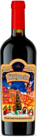 Плодовая алкогольная продукция сладкая красная ГЛИНТВАЙН (MULLED WINE GLUHWEIN) 1 л. 11%
