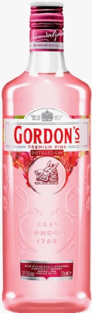 Напиток спиртной на основе джина Гордонс Пинк с ароматом ягод 0,7 л. 37,5%
