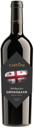 Вино выдержанное Цинандали серии Читони бел. сух.  0,75 л. 7,5-13%