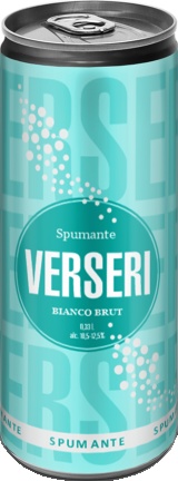 Вино игристое Версери «Verseri» ж/б брют бел. 0,33 л. 10,5-12,5%