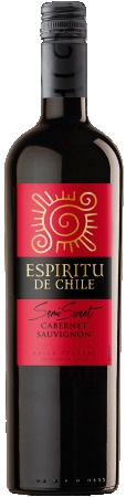 Вино сортовое ординарное Еспириту де Чили Каберне Совиньон кр. п/сл. 0,75 л. 12%