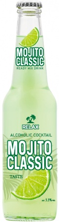 Напиток слабоалкогольный газированный ароматизированный Релакс Мохито Классик 0,33 л. 5,5%