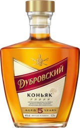 Российский коньяк пятилетний ДУБРОВСКИЙ 0,25 л. 40%
