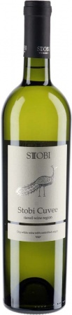 Вино защищенного географического указания Стоби Кюве бел. сух., серия Стоби 0,75 л. 14%