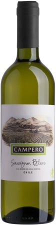 Вино Камперо Совиньон Блан белое сухое 0,75 л. 6,5-13%