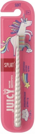 Зубная щетка детская Splat Juicy Lab Магия единорога,жемчужная