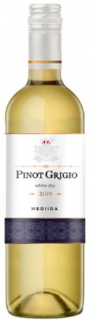 Вино сортовое ординарное сухое белое "Пино Гриджио" серия Иронсан 0,75 л. 8,5-12%