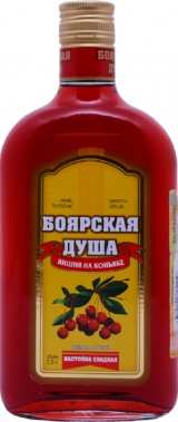 Настойка сладкая Боярская душа вишня на коньяке фл. 0,5 л. 20%