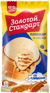 Мороженое Золотой стандарт Стаканчик со Сгущенкой 93г
