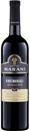 Вино ординарное сортовое  полусладкое красное Киндзмараули торговой марки Марани 0,75 л. 11,5%