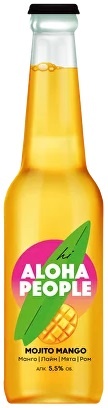Напиток слабоалкогольный газированный спиртованный Хай Алоха Пипл Мохито Манго ст/б 0,33 л. 5,5%