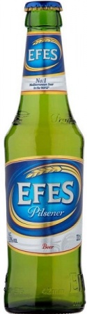Пиво Эфес Пилсенер светлое пастер. ст/б 0,45 л. 5%