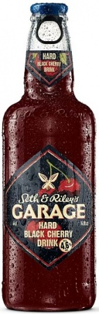 Напиток изготовленный на основе пива "Сэт энд Райлис Гараж Хард Черная Вишня" ст/б 0,4 л. 4,6%