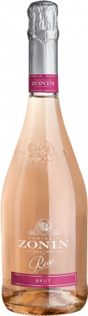 Вино игристое Зонин Спуманте Розе брют розовое 0,75 л. 11%