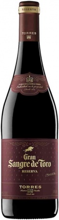 Вино защищенного наименования места происхождения региона Каталония категории DO кр. сух. выдержанное "Сангре де Торо Ресерва" 0,75 л. 14%