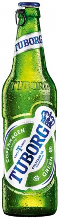 Пиво светлое (пастер) Туборг Грин ("Tuborg Green") ст/б 0,48 л. 4,6%