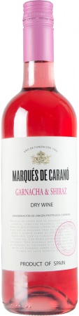 Вино защищенного наименования места происхождения регион Кариньена категории DOP роз. сух Маркиз де Карано 0,75 л. 12%