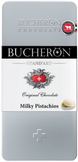 BUCHERON молочный шоколад с фисташками ж/б 100г