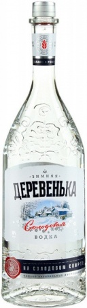 Водка Зимняя деревенька на солодовом спирте Альфа 0,7 л. 40%
