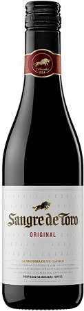 Вино защищенного наименования места происхождения региона Каталония категории DO кр. сух. "Сангре де Торо Ориджинал" 0,187 л. 13,5%