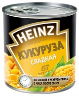 Кукуруза консервированная Хайнц 340мл ж/б