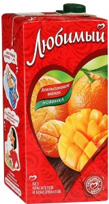 Любимый Напиток Апельсин Манго Мандарин 1.93л