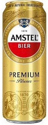 Пиво Амстел Премиум Пилсенер светлое пастер. ж/б 0,43 л. 4,8%