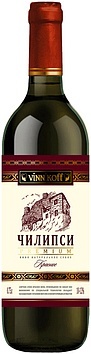 Вино Чилипси кр.п/сл. товар. знак VINNIKOFF (Мильстрим-Черноморские вина АПК) 0,75 л. 10-12%