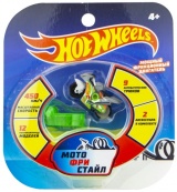 Игрушка Hot Wheels Мотофристайл (в компл.: инерц. мотобайк, 2 аксессуара для трюков, блистер, 12 видов в асс.)