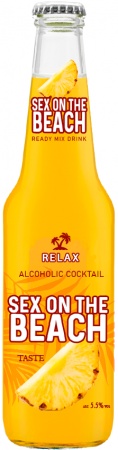 Напиток слабоалкогольный газированный ароматизированный Релакс Секс на Пляже 0,33 л. 5,5%