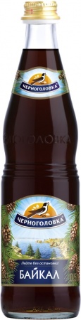 Напиток безалкогольный сильногазированный Байкал Черноголовка 0,5 л ст/бут.