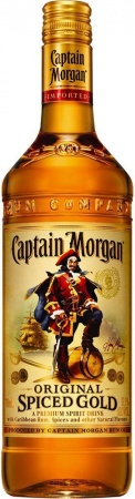 Напиток спиртной на основе невыдержанного рома Капитан Морган Оригинальный Пряный Золотой  0,7 л. 35%