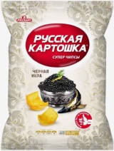 Чипсы Русская Картошка 105гр со вкусом черная икра