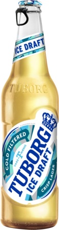 Пиво светлое (пастер) Туборг Айс Драфт ст/б 0,48 л. 4,2%
